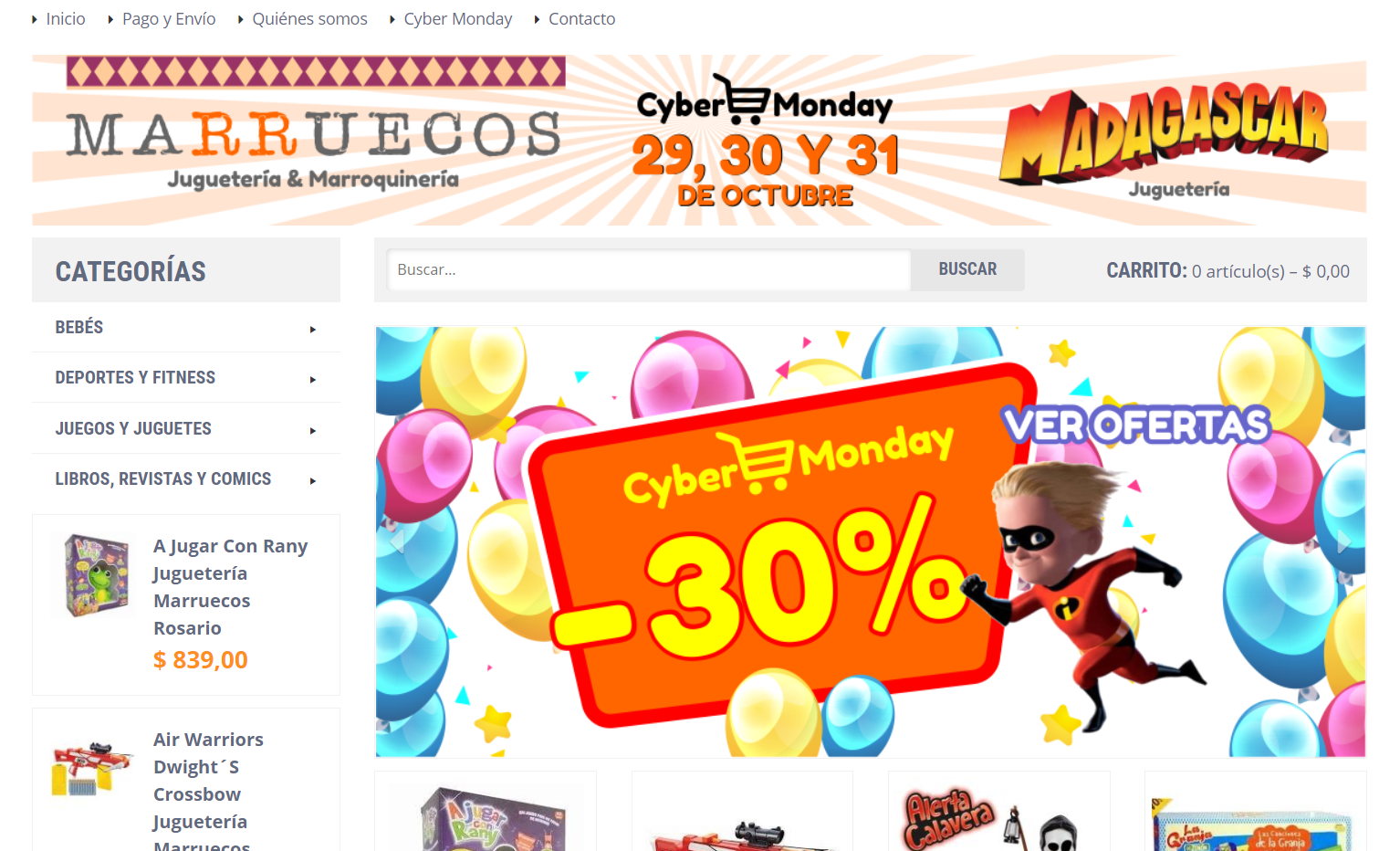 CAMPAÃ‘A CYBERMONDAY PARA JUGUETERÃA MARRUECOS