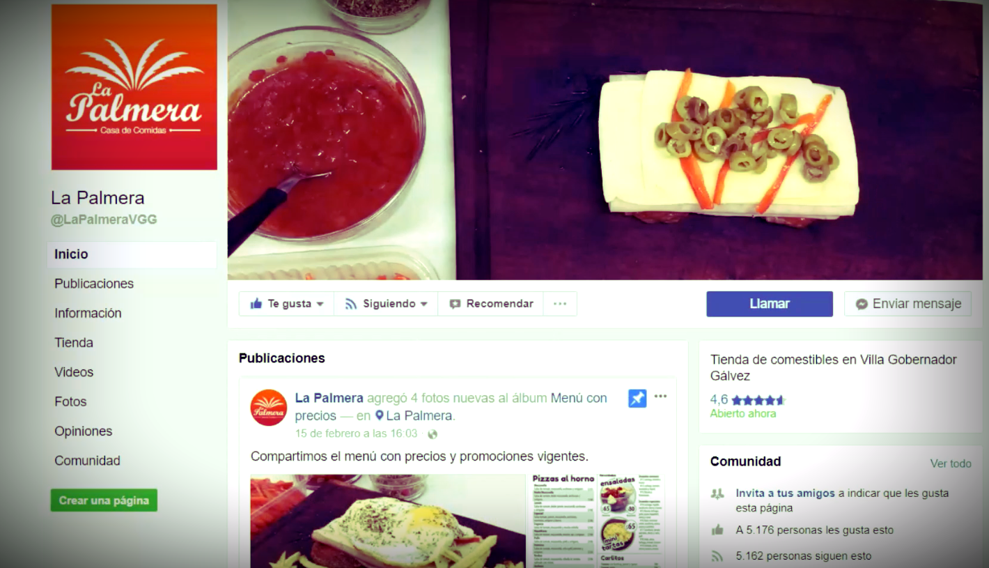 LA PALMERA EN FACEBOOK: Administramos Y Desarrollamos Contenidos De Su Página En La Red Social